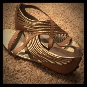 Gold sandals